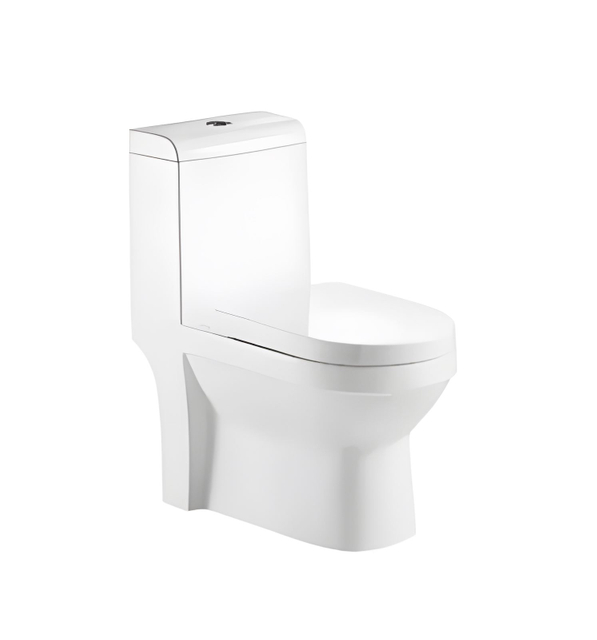 Floor Mounted Smooth Glaze 400mm Roughing in One-piece Toilet