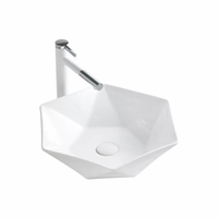 Sintered Stone Thin Edge Counter Top Basin With Faucet